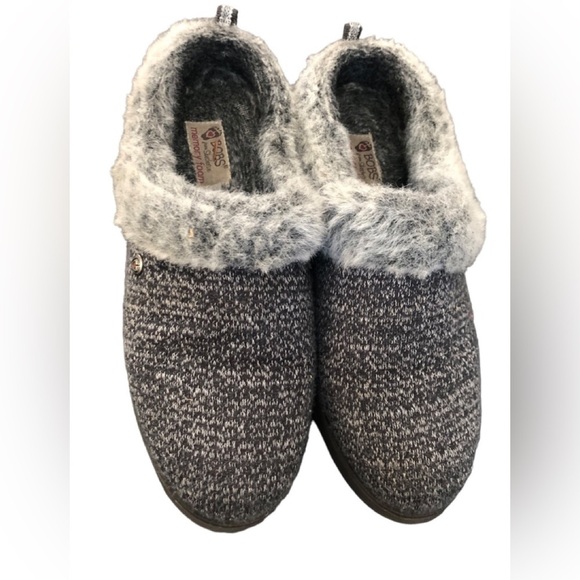 BOBS from Skechers Women's Keepsakes Delight Slipper Sweater Knit Gray Sz. 7.5 - Picture 5 of 7